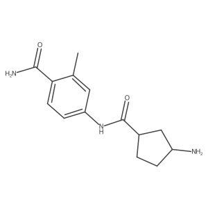 Benzamide, 4-[[(3-aminocyclopentyl)carbonyl]amino]-2-methyl- Structure