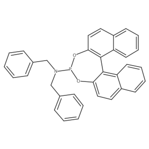 N,N-Bis(phenylmethyl)dinaphtho[2,1-d:1',2'-f][1,3,2]dioxaphosphepin-4-amine Structure
