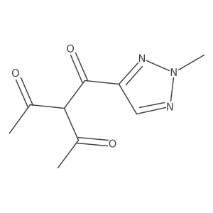 3-(2-methyl-2H-1,2,3-triazole-4-carbonyl)pentane-2,4-dione Structure