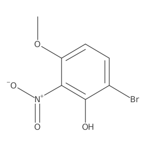 6-Bromo-3-methoxy-2-nitrophenol结构式