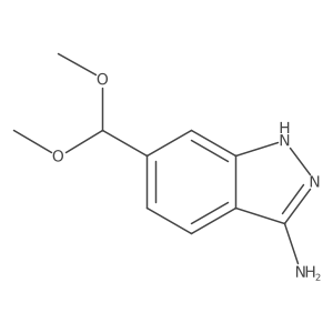 6-(Dimethoxymethyl)-1H-indazol-3-amine结构式