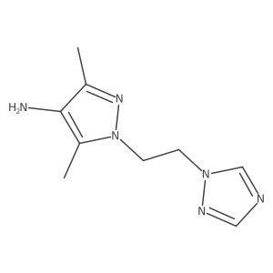 3,5-dimethyl-1-[2-(1H-1,2,4-triazol-1-yl)ethyl]-1H-pyrazol-4-amine Structure