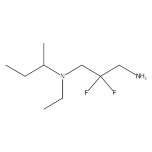(3-Amino-2,2-difluoropropyl)(butan-2-yl)ethylamine结构式