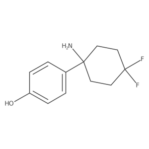 4-(1-Amino-4,4-difluorocyclohexyl)phenol结构式