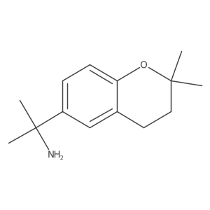 2-(2,2-dimethyl-3,4-dihydro-2H-1-benzopyran-6-yl)propan-2-amine结构式