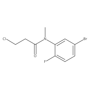 N-(5-Bromo-2-fluorophenyl)-3-chloro-N-methylpropanamide结构式