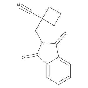 1-[(1,3-dioxo-2,3-dihydro-1H-isoindol-2-yl)methyl]cyclobutane-1-carbonitrile Structure