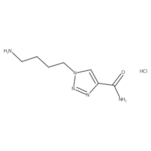 1-(4-aminobutyl)-1H-1,2,3-triazole-4-carboxamide hydrochloride Structure