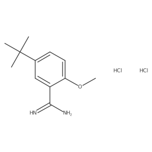 5-tert-Butyl-2-methoxybenzene-1-carboximidamide dihydrochloride Structure