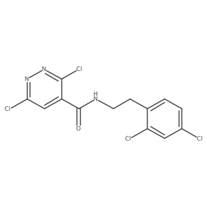 3,6-dichloro-N-[2-(2,4-dichlorophenyl)ethyl]-4-Pyridazinecarboxamide结构式