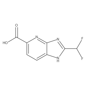 2-(Difluoromethyl)-3H-imidazo[4,5-b]pyridine-5-carboxylic acid Structure