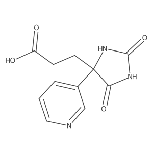 3-(2,5-Dioxo-4-(pyridin-3-yl)imidazolidin-4-yl)propanoic acid Structure