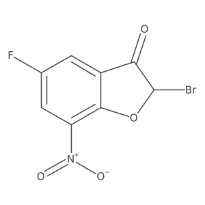 2-Bromo-5-fluoro-7-nitrobenzo[b]furan-3(2H)-one Structure