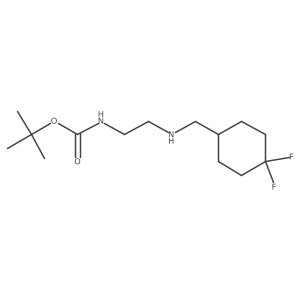 Tert-butyl (2-(((4,4-difluorocyclohexyl)methyl)amino)ethyl)carbamate Structure