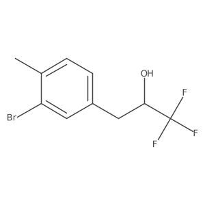 3-(3-Bromo-4-methylphenyl)-1,1,1-trifluoropropan-2-ol Structure