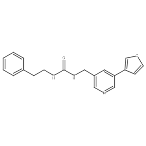 1-((5-(Furan-3-yl)pyridin-3-yl)methyl)-3-phenethylurea Structure