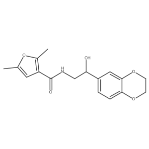 N-(2-(2,3-dihydrobenzo[b][1,4]dioxin-6-yl)-2-hydroxyethyl)-2,5-dimethylfuran-3-carboxamide Structure