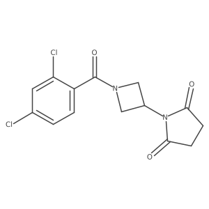 1-[1-(2,4-Dichlorobenzoyl)azetidin-3-yl]pyrrolidine-2,5-dione Structure