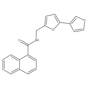 N-([2,3'-bifuran]-5-ylmethyl)-1-naphthamide Structure