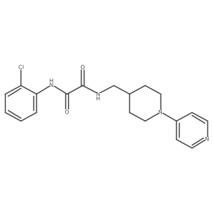 N1-(2-chlorophenyl)-N2-((1-(pyridin-4-yl)piperidin-4-yl)methyl)oxalamide Structure