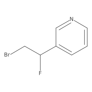 3-(2-Bromo-1-fluoroethyl)pyridine Structure