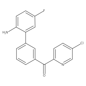 (2'-Amino-5'-fluoro[1,1'-biphenyl]-3-yl)(5-chloro-2-pyridinyl)methanone结构式