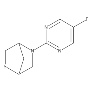 5-(5-Fluoropyrimidin-2-yl)-2-thia-5-azabicyclo[2.2.1]heptane Structure