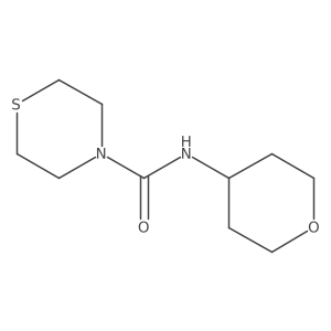 N-(oxan-4-yl)thiomorpholine-4-carboxamide结构式