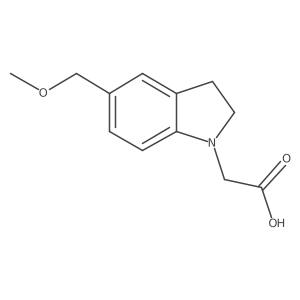 2-(5-(Methoxymethyl)indolin-1-yl)acetic acid结构式