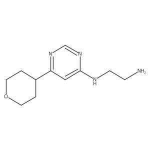 N1-[6-(oxan-4-yl)pyrimidin-4-yl]ethane-1,2-diamine结构式
