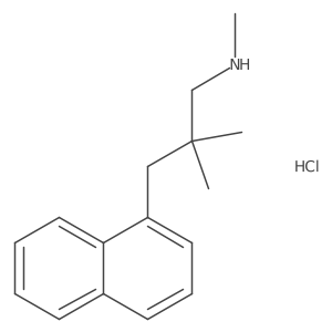 [2,2-Dimethyl-3-(naphthalen-1-yl)propyl](methyl)amine hydrochloride结构式