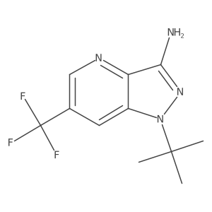 1-(Tert-butyl)-6-(trifluoromethyl)-1H-pyrazolo[4,3-B]pyridin-3-amine Structure