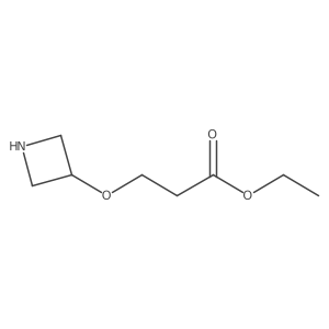 Ethyl 3-(azetidin-3-yloxy)propanoate结构式