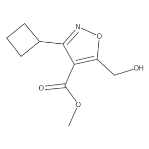 Methyl 3-cyclobutyl-5-(hydroxymethyl)isoxazole-4-carboxylate Structure