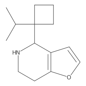 4-[1-(propan-2-yl)cyclobutyl]-4H,5H,6H,7H-furo[3,2-c]pyridine Structure