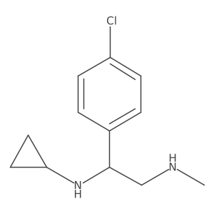 N-[1-(4-chlorophenyl)-2-(methylamino)ethyl]cyclopropanamine Structure