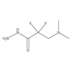 3-(Dimethylamino)-2,2-difluoropropanehydrazide结构式