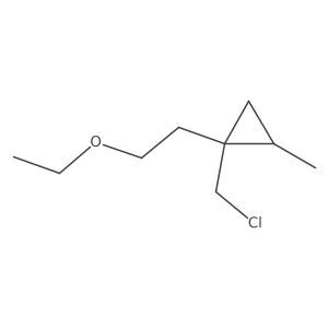 1-(Chloromethyl)-1-(2-ethoxyethyl)-2-methylcyclopropane Structure