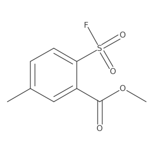Methyl 2-(fluorosulfonyl)-5-methylbenzoate结构式