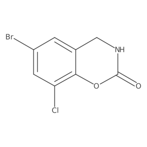 6-bromo-8-chloro-3,4-dihydro-2H-1,3-benzoxazin-2-one Structure