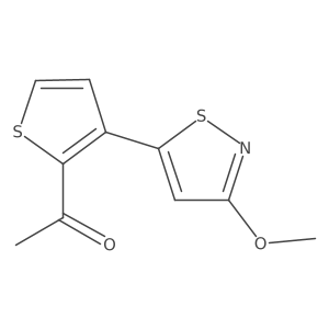 1-[3-(3-Methoxy-1,2-thiazol-5-yl)thiophen-2-yl]ethan-1-one Structure