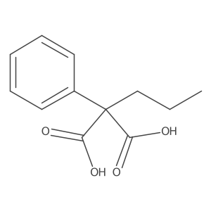 2-Phenyl-2-propylpropanedioic acid Structure