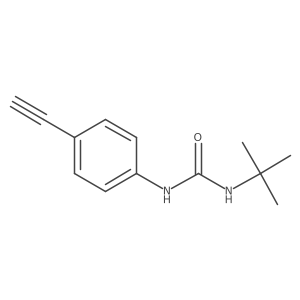 3-Tert-butyl-1-(4-ethynylphenyl)urea Structure
