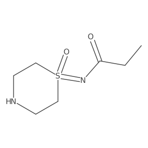 N-(1-oxo-1lambda6-thiomorpholin-1-ylidene)propanamide结构式