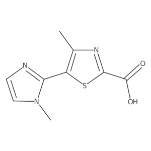 4-methyl-5-(1-methyl-1H-imidazol-2-yl)-1,3-thiazole-2-carboxylic acid Structure