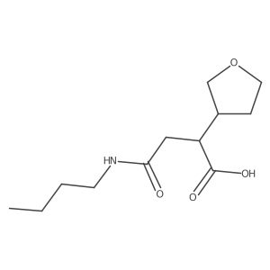 3-(Butylcarbamoyl)-2-(oxolan-3-yl)propanoic acid Structure