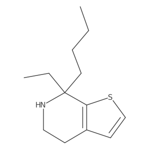 7-butyl-7-ethyl-4H,5H,6H,7H-thieno[2,3-c]pyridine结构式