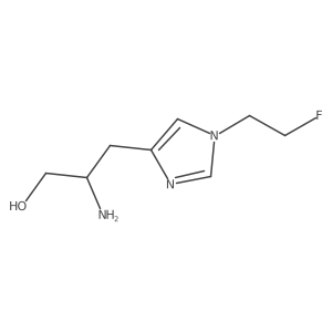 (2S)-2-amino-3-[1-(2-fluoroethyl)-1H-imidazol-4-yl]propan-1-ol结构式