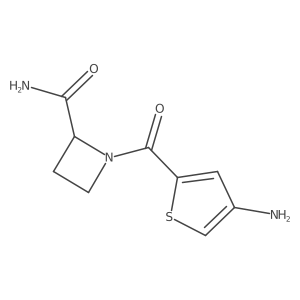 1-(4-Aminothiophene-2-carbonyl)azetidine-2-carboxamide结构式