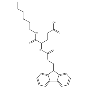 4-({[(9H-fluoren-9-yl)methoxy]carbonyl}amino)-4-{[2-(propylsulfanyl)ethyl]carbamoyl}butanoic acid Structure